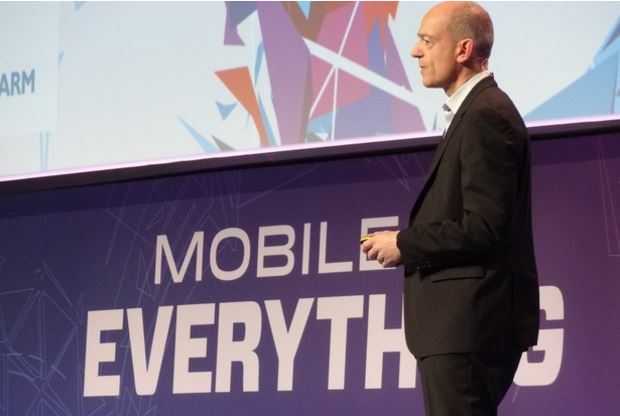 Исполнительный директор ARM выступает на Mobile World Congress 2016.