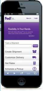 FedEx Mobile приложение