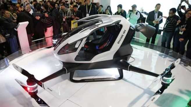 e personal minicopter was shown off at the Consumer Electronics Show in Las Vegas