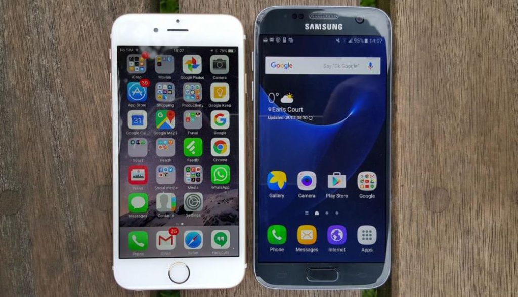 фото сравнение Galaxy S7 Vs iPhone 6S